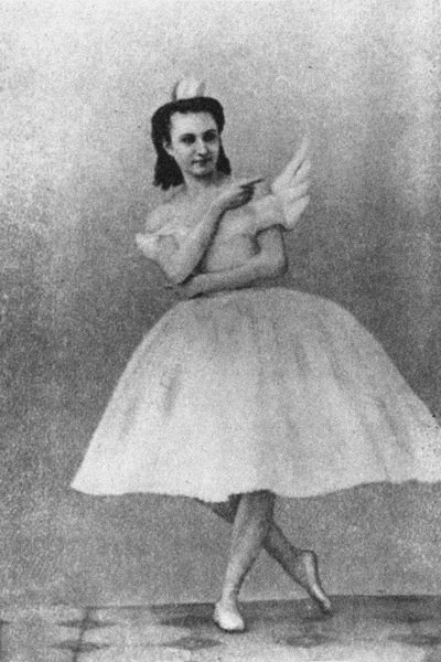 Anna Sobechshanskaya als Odette in Julius Reisingers originele productie van Het Zwanenmeer, Moskou door Russian Photographer